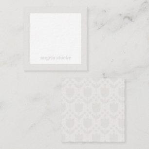 Personalized Retro Flower Note Card