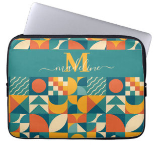 Personalized Retro Geometric Colourful  Laptop Sleeve