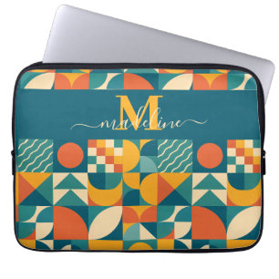 Personalized Retro Geometric Colourful Laptop Sleeve