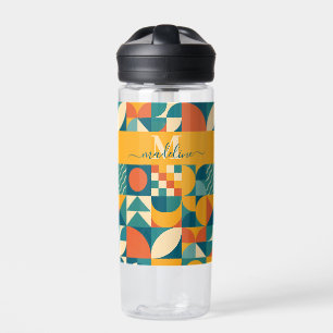 Personalized Retro Geometric Colourful  Water Bottle