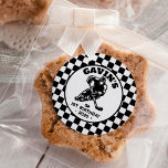 Personalized Retro Ice Hockey Birthday Party Classic Round Sticker<br><div class="desc">Make your little one’s hockey-themed birthday party unforgettable with our Personalized Retro Ice Hockey Birthday Party Classic Round Sticker. Designed with a vintage hockey look, this sticker features cool, retro graphics that capture the excitement and energy of the game. Perfect for decorating party favours, invitations, or thank-you cards, this sticker...</div>