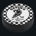 Personalized Retro Ice Hockey Birthday Party Puck<br><div class="desc">Celebrate your ice hockey fan’s big day with the Personalized Retro Ice Hockey Birthday Party Hockey Puck! This unique and customizable party favour is a perfect addition to any ice hockey-themed birthday party. The retro design, combined with a personalized touch featuring the birthday child’s name or age, makes this hockey...</div>
