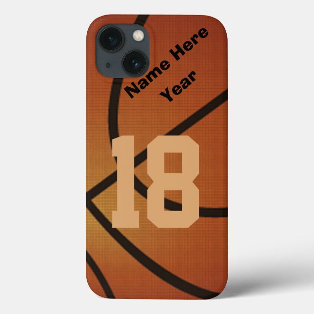 Personalized Retro iPhone 6 case Basketball Cases (Back)