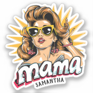 Personalized Retro  Mama Pop Art 1