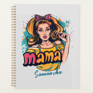 Personalized Retro Mama Pop Art (10) Planner