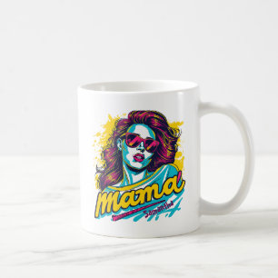 Personalized Retro Mama Pop Art (12) Coffee Mug