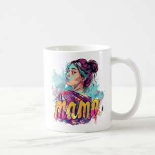 Personalized Retro Mama Pop Art (13) Coffee Mug