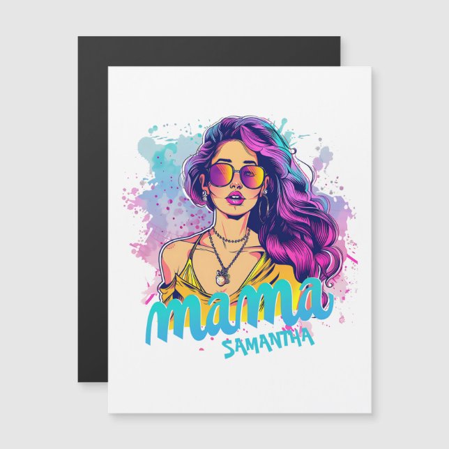 Personalized Retro  Mama Pop Art (15) (Front/Back)