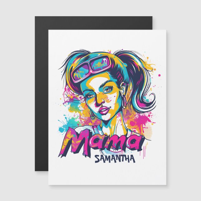 Personalized Retro  Mama Pop Art (18) (Front/Back)