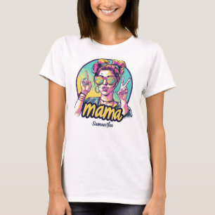 Personalized Retro Mama Pop Art (19) T-Shirt