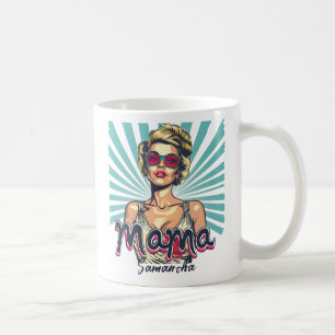 Personalized Retro Mama Pop Art (7) Coffee Mug