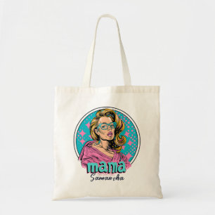 Personalized Retro  Mama Pop Art (8) Tote Bag