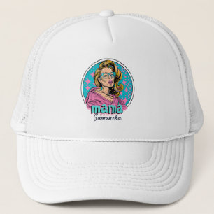 Personalized Retro  Mama Pop Art (8) Trucker Hat