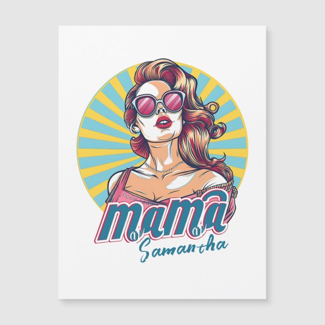 Personalized Retro  Mama Pop Art (9) (Front)