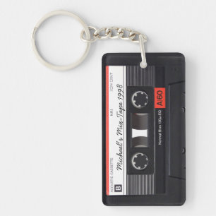Personalized Retro Mix-tape key-chain Keychain