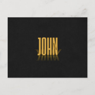 Personalized Retro Movie Poster John Gold Postcard