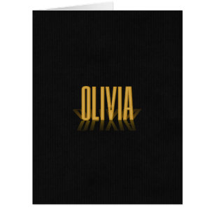Personalized Retro Movie Poster Olivia Gold