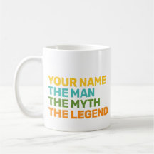 Personalized Retro Name The Man The Myth 