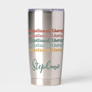 Personalized Retro OT Occupational Therapy OT Insulated Tumbler