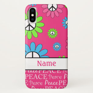 Personalized Retro Peace Sign iPod Touch Case