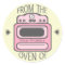 Personalized Retro Pink Oven Sticker