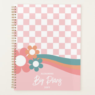 Personalized Retro Pink Planner