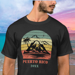 Personalized Retro Puerto Rico T-Shirt