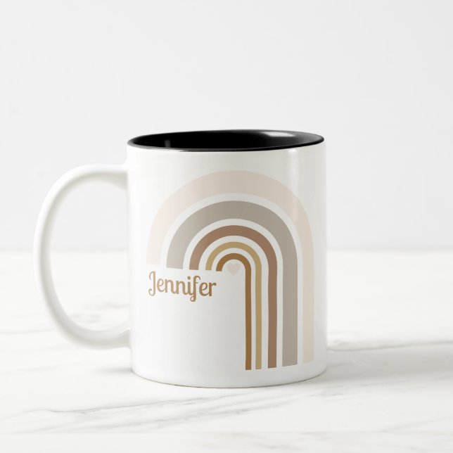 Personalized Retro Rainbow | Boho Love Cup Gift  (Left)