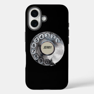 Personalized Retro Rotary iPhone 16 Case