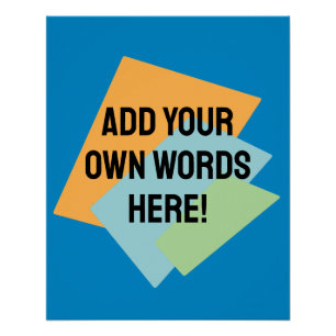 Personalized Retro Shapes Poster