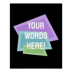 Personalized Retro Shapes Poster