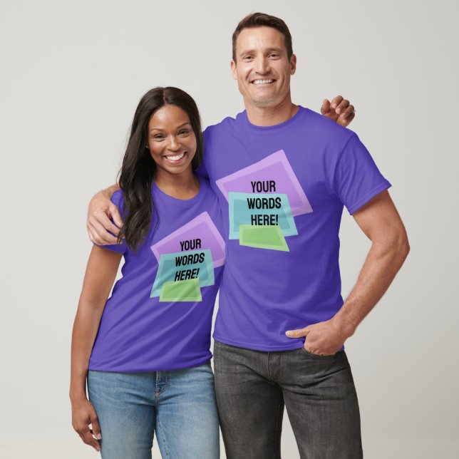 Personalized Retro Shapes T-Shirt (Unisex)