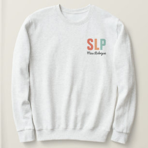 Personalized Retro SLP Speech Pathologist  Sweatshirt