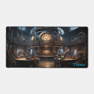 Personalized Retro Steampunk Factory Desk Mat