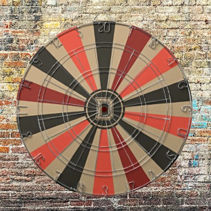 Personalized Retro Sunburst - Route 66 Dartboard