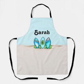 Personalized Retro Surfboards Apron