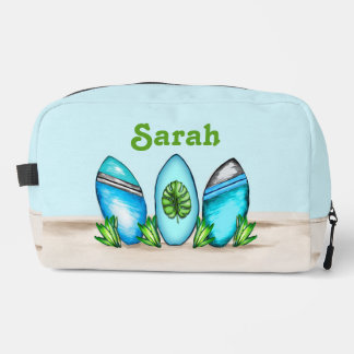 Personalized Retro Surfboards Dopp Kit