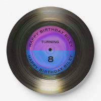 Personalized Retro Vinyl Record Birthday Party