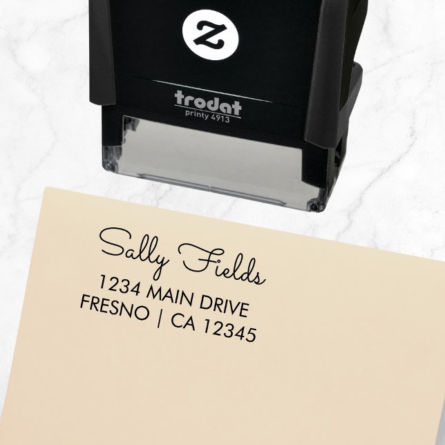 Personalized Return Address Elegant Script  Self-inking Stamp (Personalized Return Address Elegant Script Self-inking Stamp)