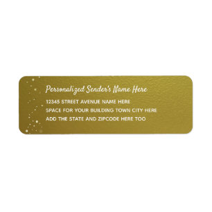 Personalized Return Address Faux