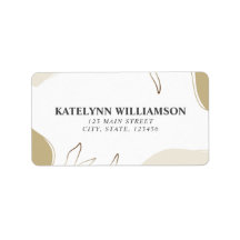 Personalized Return Address Label Abstract Design