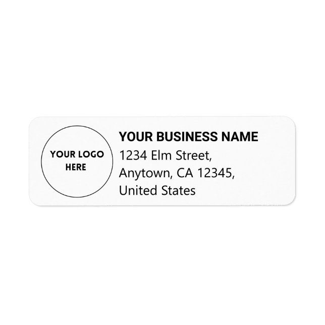 Personalized Return Address Label: Your Name & Log (Front)