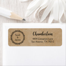 Personalized Return Address Labels for Newlyweds