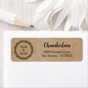 Personalized Return Address Labels for Newlyweds