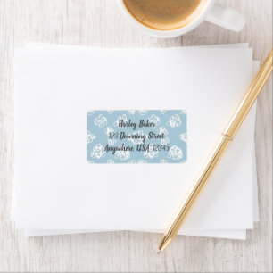 Personalized Return Address Labels with Clouds