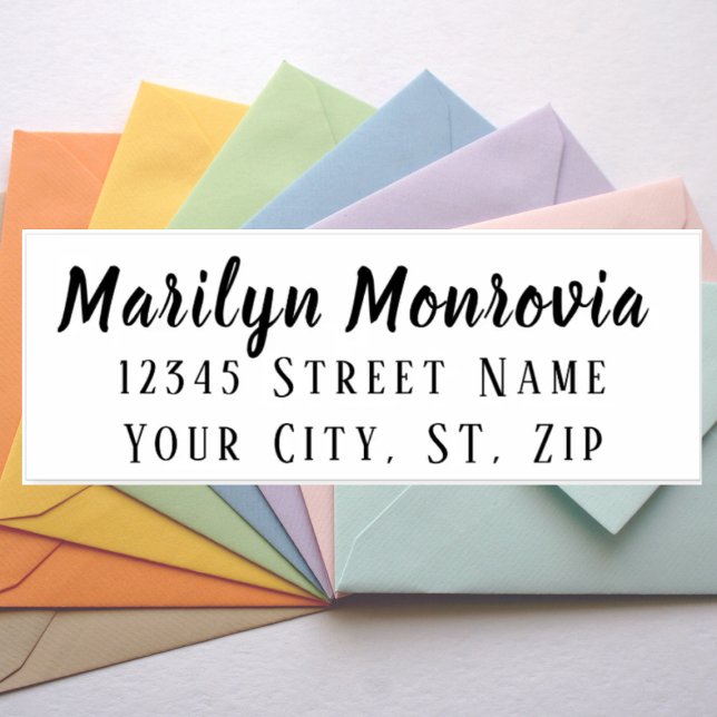 Personalized Return Address Pretty Pink Self-inking Stamp (Creator Uploaded)