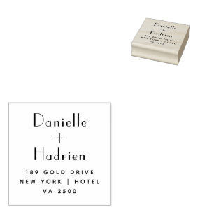 Personalized Return Address Rubber Stamp 