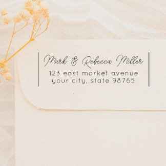 Personalized Return Address Rubber Stamp