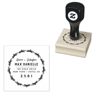 Personalized Return Address Rubber Stamp 