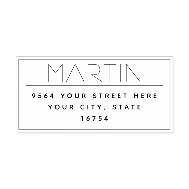  Personalized Return Address Self Ink Stamp (Design)